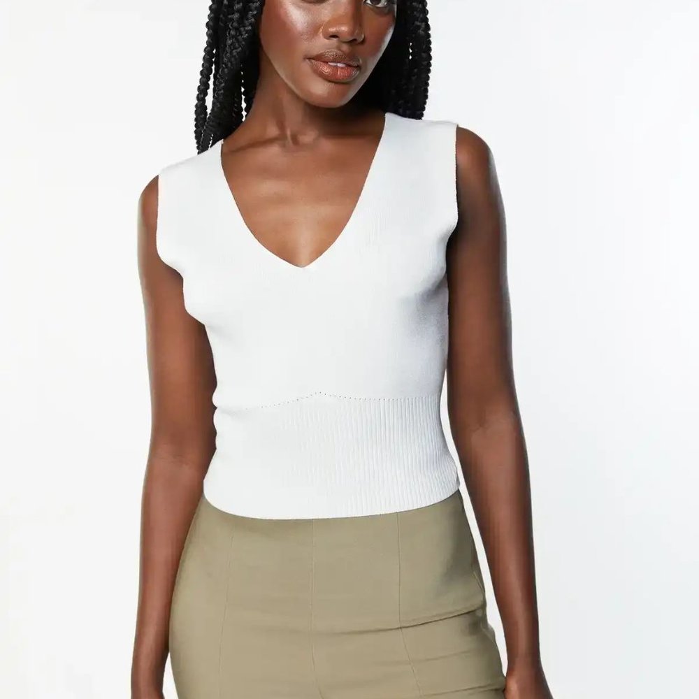 V-Neck Sweater Tank
